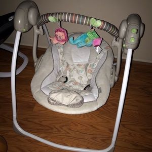 Ingenuity Baby Swing ($20) 4moms Infant Seat ($30)
